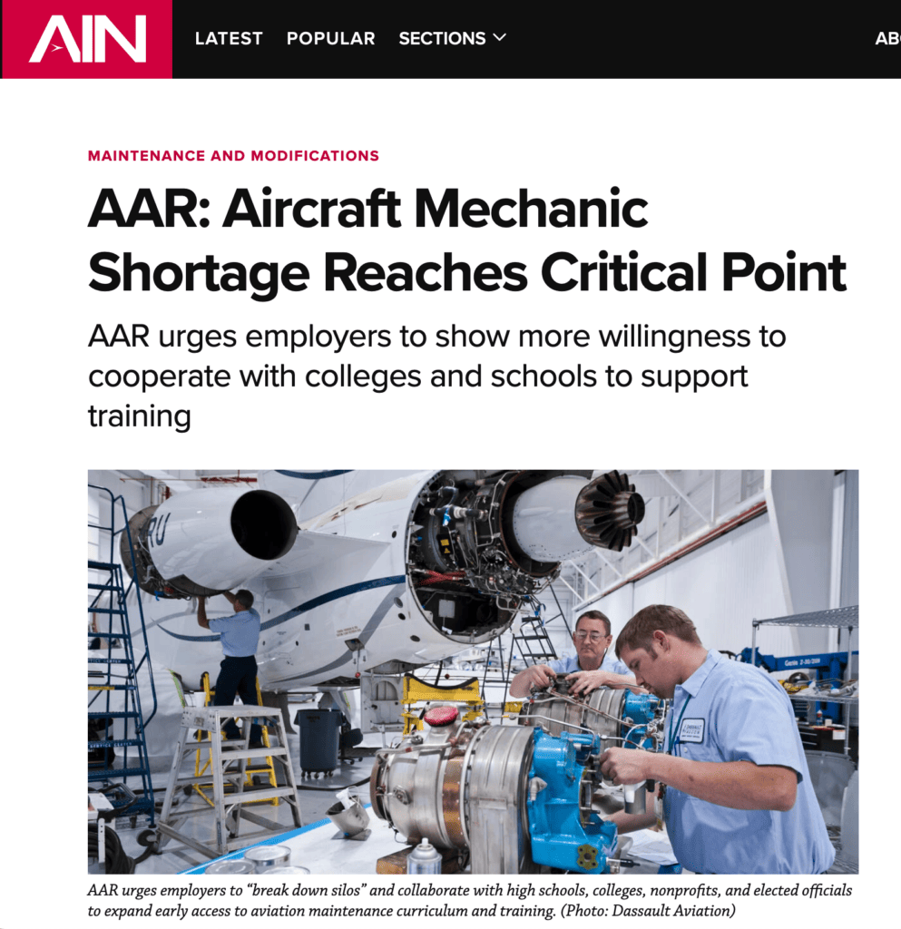 A Solution to the Aircraft Mechanic Shortage: Reducing Administrative Load to Free Up Skilled Technicians